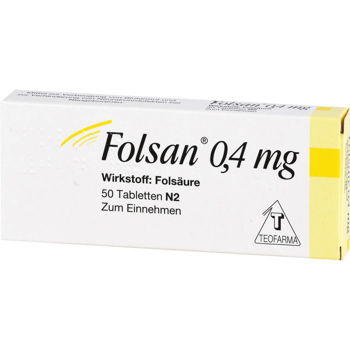 Folsan 0,4 mg Tabletten, 50 St. Tabletten