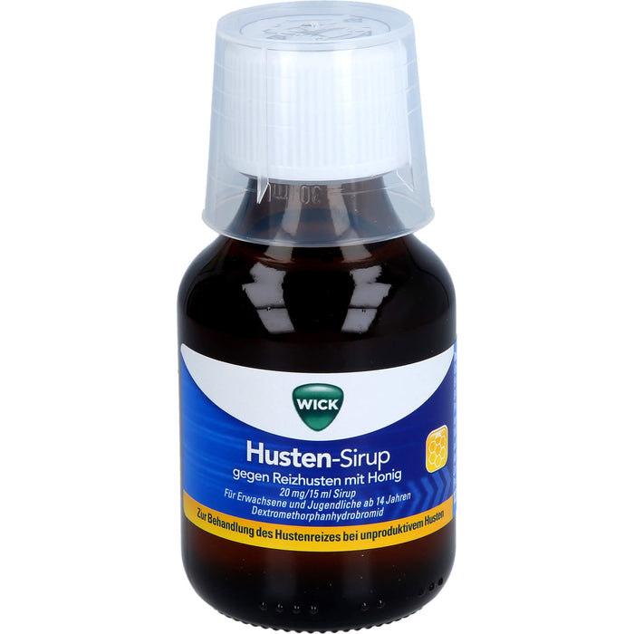 WICK Husten-Sirup gegen Reizhusten mit Honig, 120 ml Lösung