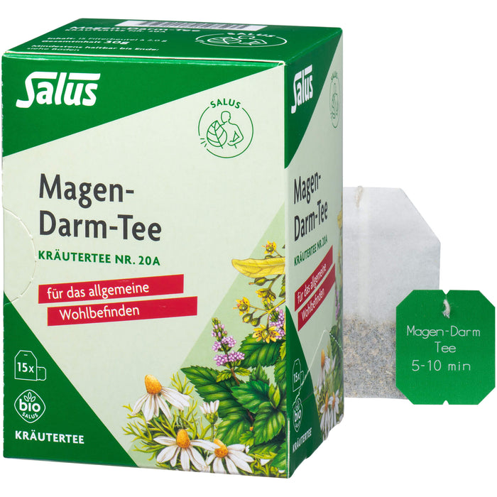 Salus Magen-Darm-Tee Kräutertee Nr. 20 a bio für das allgemeine Wohlbefinden, 15 St. Filterbeutel
