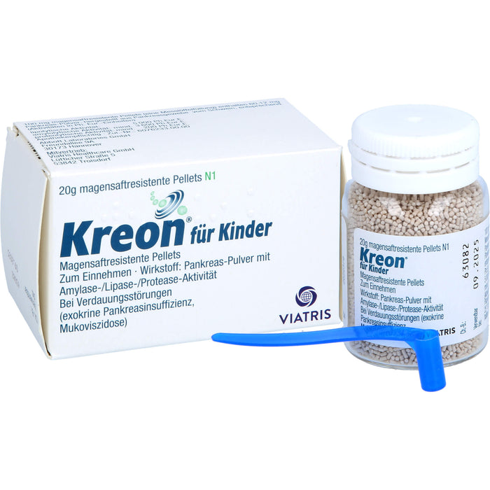 Kreon  für Kinder, Magensaftresistente Pellets, 20 g Pulver
