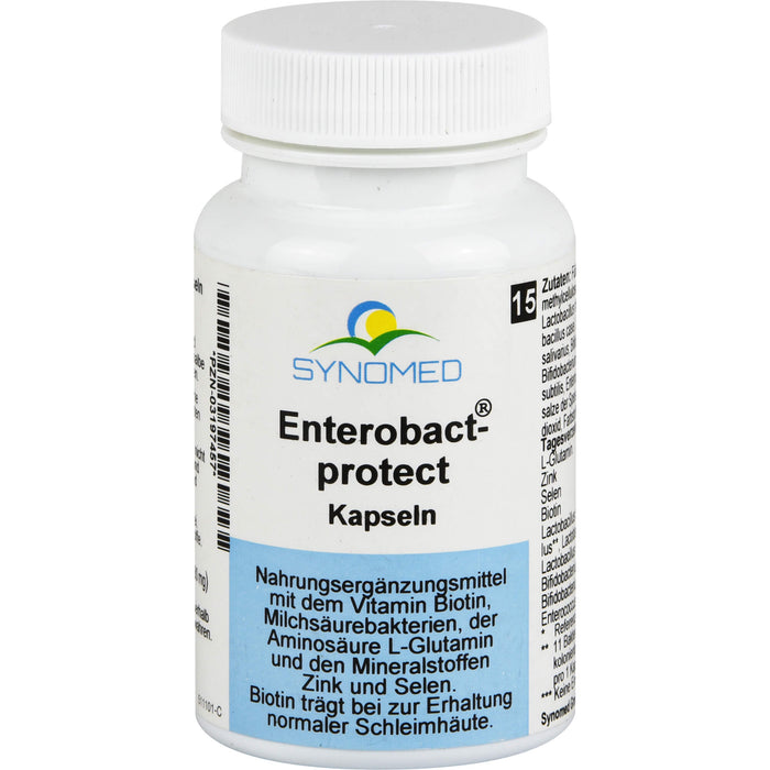 SYNOMED Enterobact-protect Kapseln zur Unterstützung der Schleimhäute, 15 St. Kapseln