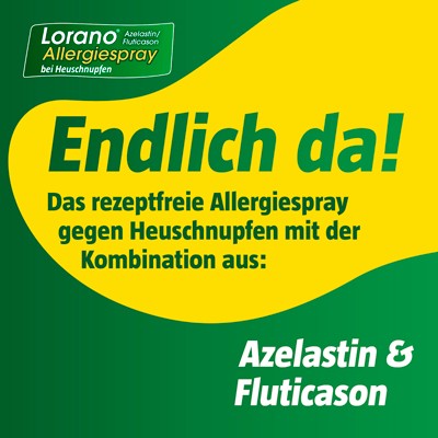Lorano Azelastin/Fluticason Allergiespray bei Heuschnupfen, 1 St. Spray