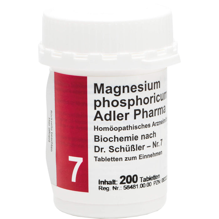 Adler Pharma Magnesium phosphoricum D6 Biochemie nach Dr. Schüßler Nr. 7 Tabletten, 200 St. Tabletten