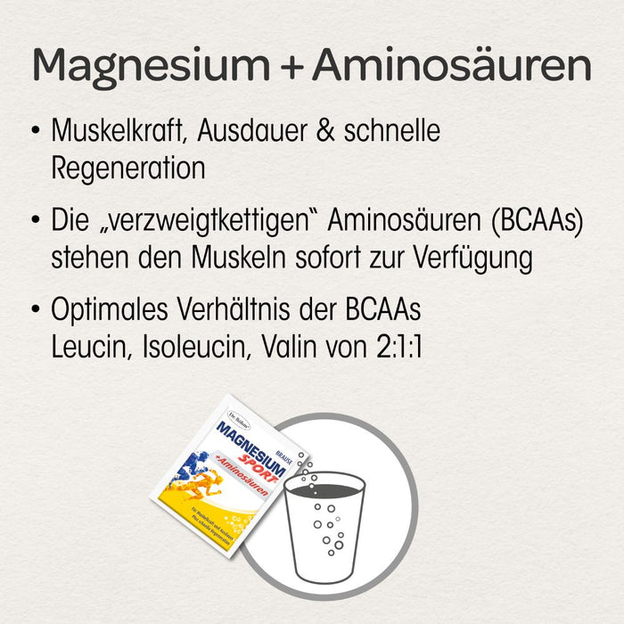 Dr. Böhm Magnesium Sport + Aminosäuren, 14 St. Granulat