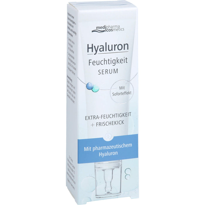 Medipharma Cosmetics Hyaluron Feuchtigkeit Serum Extra-Feuchtigkeit und Frischekick, 30 ml Gel