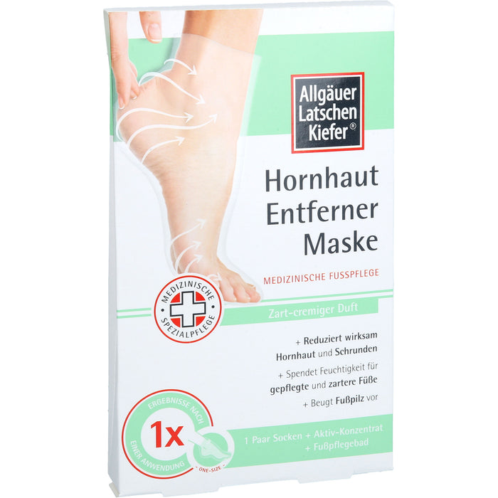 ALLGÄUER LATSCHENKIEFER Hornhaut Entf.Maske cremig Set, 1 St. Creme
