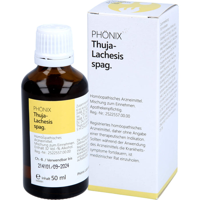 PHÖNIX Thuja-Lachesis spag. Tropfen, 50 ml Lösung