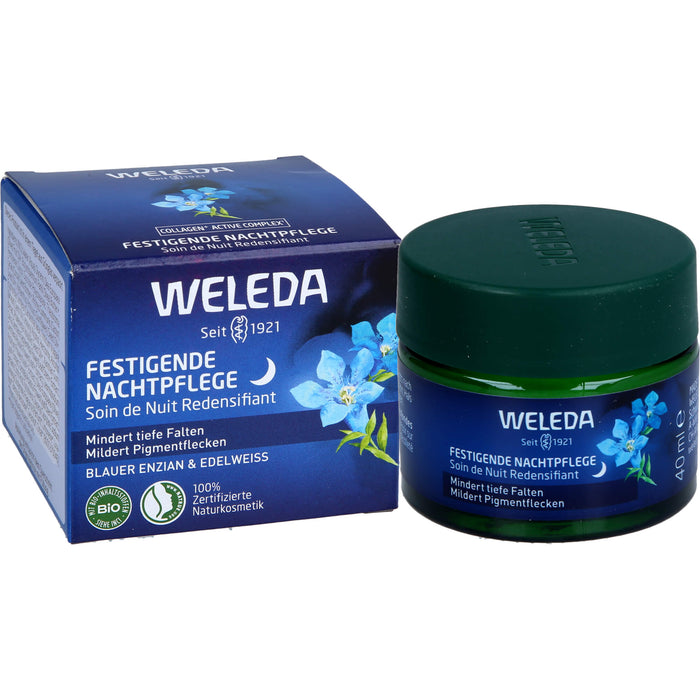 WELEDA festigende Nachtpflege mindert tiefe Falten und Pigmentflecken, 40 ml Creme