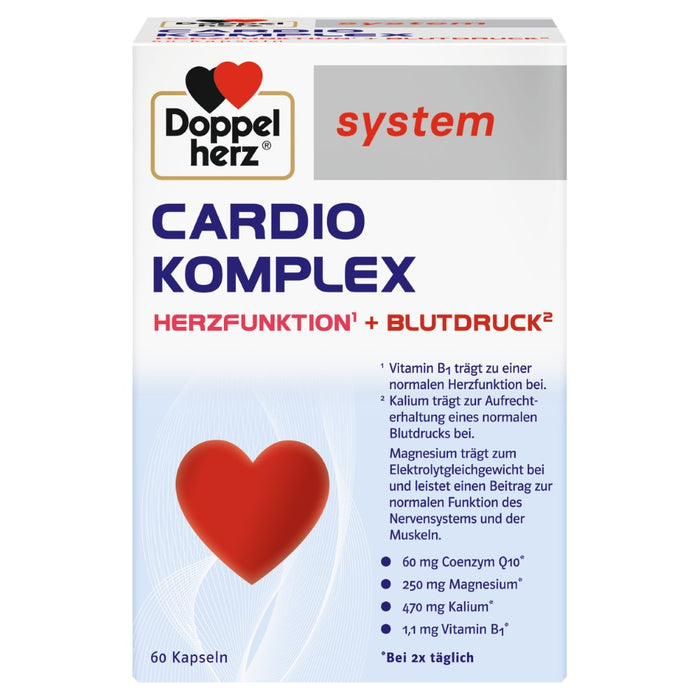 Doppelherz system Cardio Komplex Kapseln für Herzfunktion und Blutdruck, 59.4 St. Kapseln