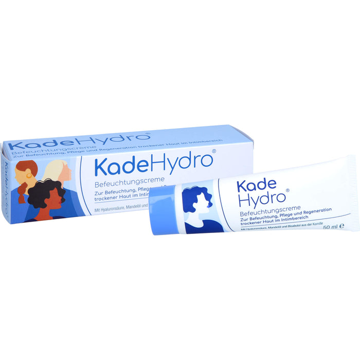 KadeHydro Befeuchtungscreme zur Befeuchtung, Pflege und Regeneration der Haut im äußeren Intimbereich, 50 ml Creme