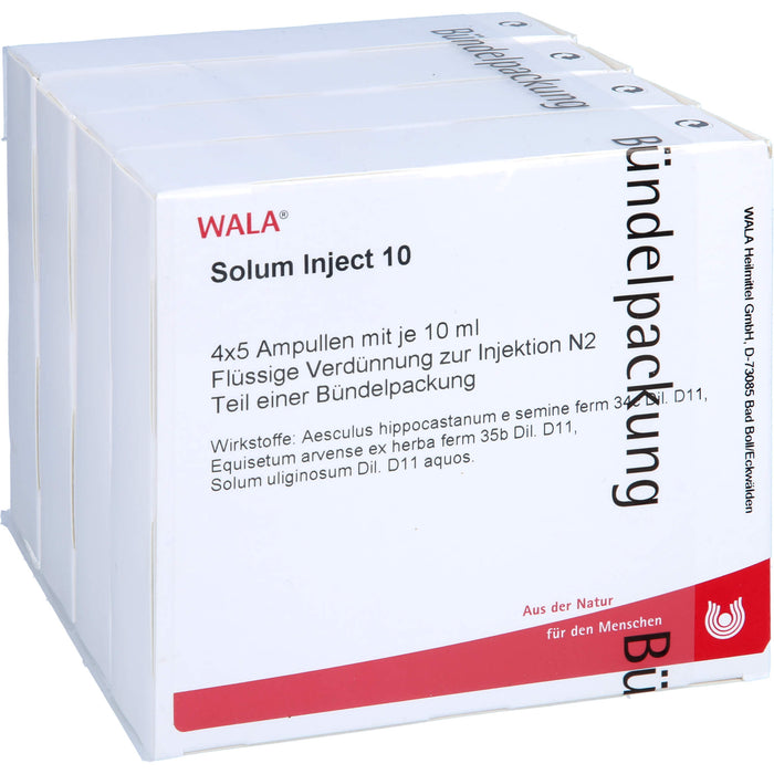 WALA Solum Inject 10 flüssige Verdünnung, 20 St. Ampullen