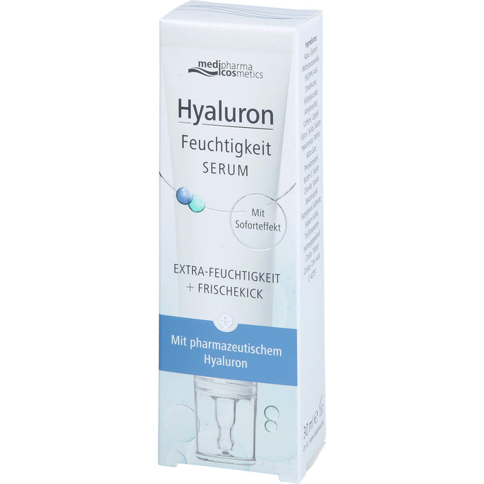 Medipharma Cosmetics Hyaluron Feuchtigkeit Serum Extra-Feuchtigkeit und Frischekick, 30 ml Gel