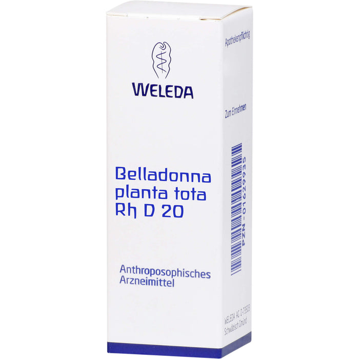 WELEDA Belladonna Rh D 20 flüssige Verdünnung, 20 ml Lösung
